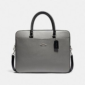 Coach leather laptop bag